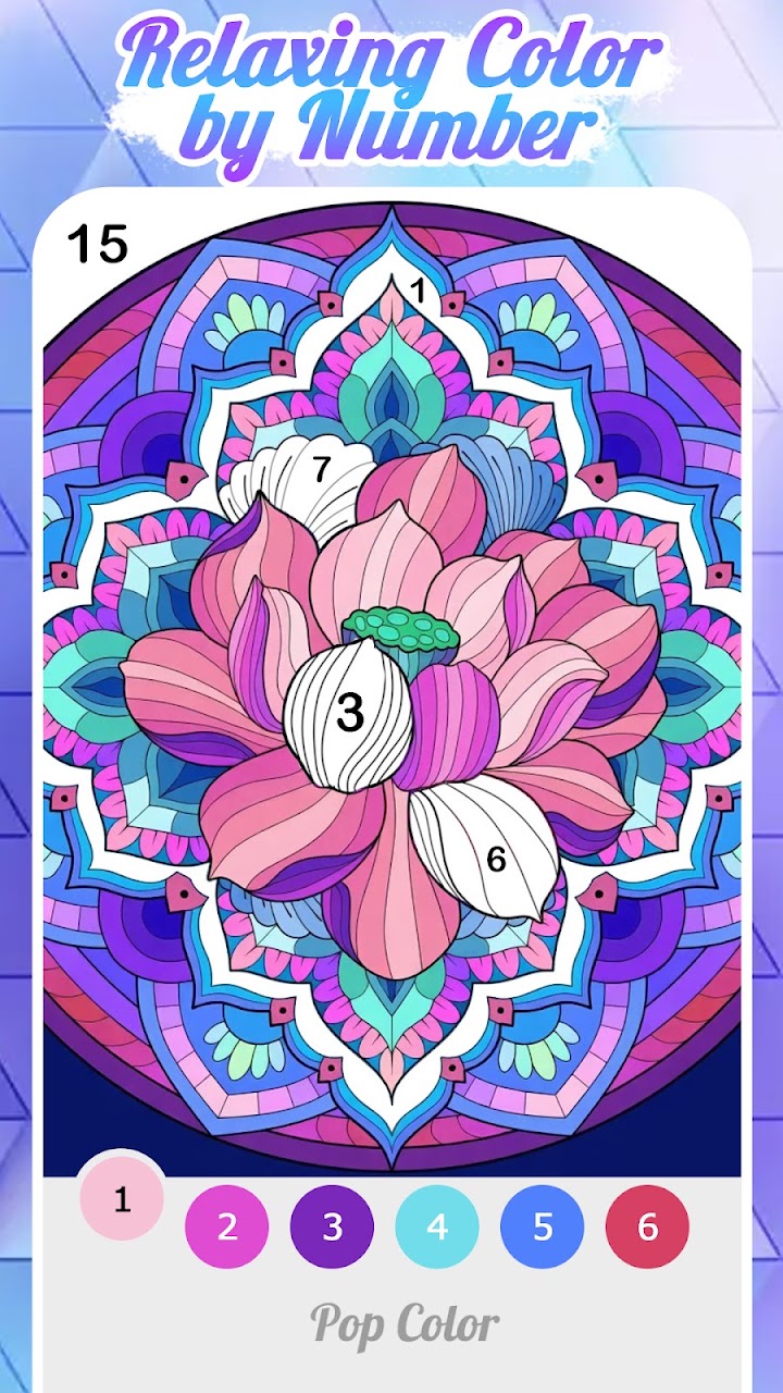 Pop Color - Paint by number screenshot